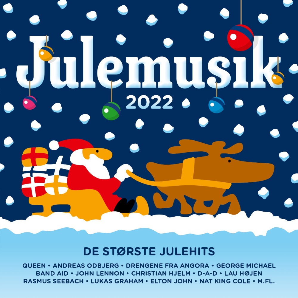 JULEMUSIK 2022 - De største Julehits - 2LP - Farvet Vinyl